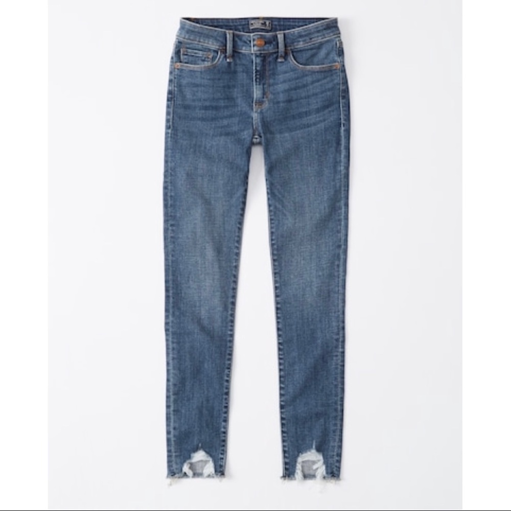 Mid Rise Super Skinny Ankle Jean